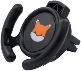 img 1 attached to 📱 Black HOMEFOX Air Vent Car Mount: Grip Stand Collapsible Socket Phone Holder with Secure Vent Clips (1-Pack)