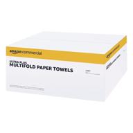 🧻 amazoncommercial бумажные полотенца многослойные, белые, складные - 16 упаковок | с сертификатом fsc логотип