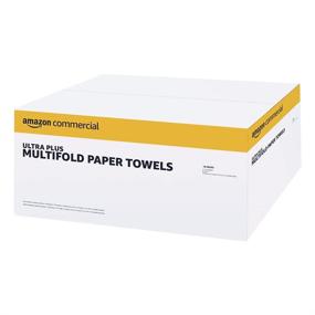 img 4 attached to 🧻 AmazonCommercial Бумажные полотенца многослойные, белые, складные - 16 упаковок | С сертификатом FSC