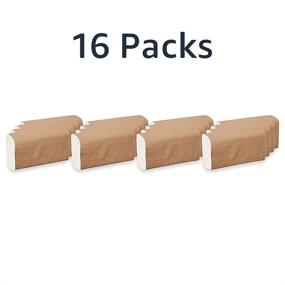 img 3 attached to 🧻 AmazonCommercial Бумажные полотенца многослойные, белые, складные - 16 упаковок | С сертификатом FSC