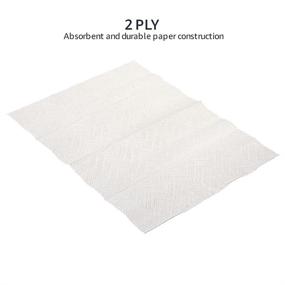 img 1 attached to 🧻 AmazonCommercial Бумажные полотенца многослойные, белые, складные - 16 упаковок | С сертификатом FSC