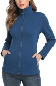 img 3 attached to 🏃 Wudodo Women's Collar Running Jackets: Trendy Clothing & Versatile Coats, Jackets & Vests for Women