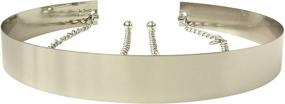 img 4 attached to 👑 Women's Gold Belt with Live Style Metal - Fashionable Accessory for Belts