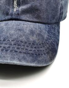 img 1 attached to 🧢 Waldeal Adjustable Distressed Baseball Cap Vintage Washed Hat for Women - Blessed Faith Design