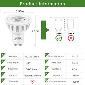 img 3 attached to 💡 LEDMEI Halogen Equivalent Spotlight Non Dimmable - Powerful Illumination for Any Space