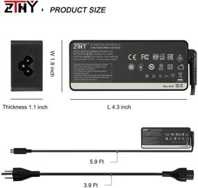 img 1 attached to High-Performance USB C Laptop Charger for Lenovo Chromebooks, ThinkPads, Yoga, and IdeaPads - 65W 45W Compatible - Reliable AC Adapter Power Supply