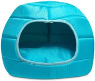 hollypet 2 in 1 foldable cooling pet bed for small dogs and cats - comfortable nest cave sofa house for summer logo