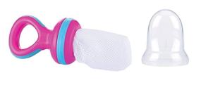 img 2 attached to Nuby Nibbler: Convenient and 🍽️ Portable Snack Container with Interchangeable Covers