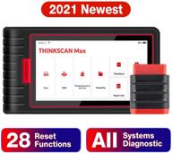 🚗 thinkscan max: комплексное автомобильное диагностическое устройство со сканером, имеющее 28 функций обслуживания и сервис автоиндификации/иммобилайзера/эпб/бмс/сас/осушки абс/сервиса контроля давления в шинах логотип