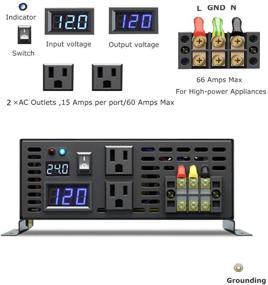 img 3 attached to WZRELB Pure Sine Wave 5000W Power Inverter: Ideal for Solar, RV, and RBP-S500024 Applications with 10000W Surge Capacity