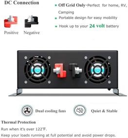 img 2 attached to WZRELB Pure Sine Wave 5000W Power Inverter: Ideal for Solar, RV, and RBP-S500024 Applications with 10000W Surge Capacity