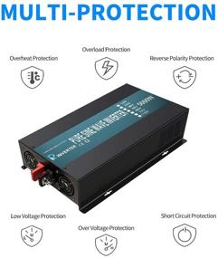 img 1 attached to WZRELB Pure Sine Wave 5000W Power Inverter: Ideal for Solar, RV, and RBP-S500024 Applications with 10000W Surge Capacity