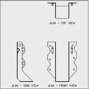 img 1 attached to USP Structural Connectors JL26 Galvanized Light Capacity