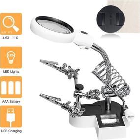 img 3 attached to AORAEM Soldering Auxiliary Magnifier for Enhanced Precision