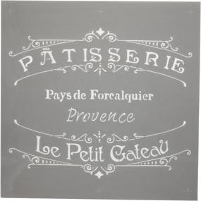 img 2 attached to Enhance Your Home Decor with DecoArt Americana Decor Stencil, The French Bakery, 1 Pack