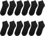 durable and cozy: falari 12 or 24 pairs of girl toddler kids cotton socks logo