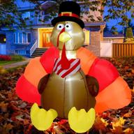 🦃 laossc 6 ft halloween inflatable turkey: outdoor & indoor décor with led lights for an enchanting halloween & thanksgiving ambiance logo