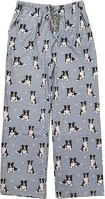 img 1 attached to 🩴 Premium Yorkie Pajama Pants: Cozy Cotton Comfort for Men's Sleep & Lounge