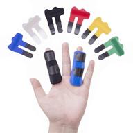 relieve trigger finger with 6pcs finger splints - finger straightener support brace for all fingers логотип