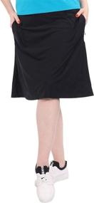 img 4 attached to 🩲 Modest Knee-Length Swim Sport Skirt: Kosher Casual Women's Ultimate Blend of Style and Functionality