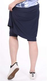 img 1 attached to 🩲 Modest Knee-Length Swim Sport Skirt: Kosher Casual Women's Ultimate Blend of Style and Functionality