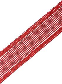 img 3 attached to 🎀 Mandala Crafts Wired Burlap Ribbon - 10 Yards of 1 Inch Red Ribbon for Wreaths, Crafts, Fall & Holiday Decorations, Wedding Accents, Trees, and Gift Wrapping