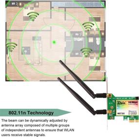 img 3 attached to 📶 Ubit Беспроводная сетевая WiFi-карта двухдиапазонная AC1200Mbps с BT 4.0: адаптер Gigabit для настольных ПК