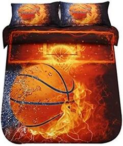 img 3 attached to 🏀 SDIII Basketball Bedding: The Ultimate Microfiber Sport Kids' Home Store Experience
