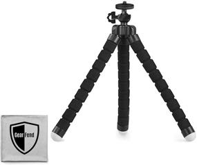 img 1 attached to 📷 Flexible GearFend 10” Universal Tripod for Cameras: Get the Perfect Shot Every Time with Added Microfiber Cloth!