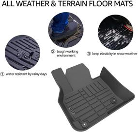 img 2 attached to 🚗 Dacalo Car Floor Mats for Mazda CX5 2017-2021 - Heavy Duty, All Weather Proof, Custom Fit CX-5 Floor Liners Accessories