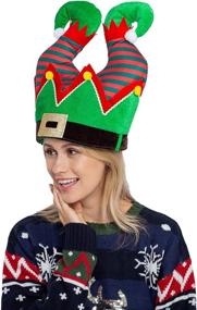 img 3 attached to 🎅 Festive Santa and Elf Pants Hats: Fun Dress Up for Christmas Party Celebrations, Winter Favors, Decorations, and Costume Accessories