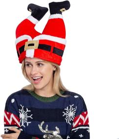 img 2 attached to 🎅 Festive Santa and Elf Pants Hats: Fun Dress Up for Christmas Party Celebrations, Winter Favors, Decorations, and Costume Accessories