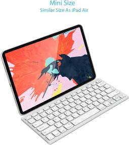 img 3 attached to 🔌 Arteck Ultra-Slim Bluetooth Keyboard: Perfect Compatibility with iPads, iPhones, and More!