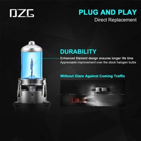 img 2 attached to 🚗 Enhance Visibility on the Road with DZG H13 Halogen Headlight Bulbs - 5500K Warm White, High and Low Beam, 12V 100W 90W, 2 Pack