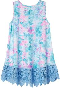 img 1 attached to Vieille Girls Tunic Tops: Stylish Lace Sleeveless Shirts for Casual Wear - Ages 6-13