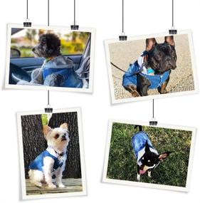 img 4 attached to 👕 Companet Breathable Pet Clothes: Soft and Cool Summer Clothes for Small Medium Dogs Cats - Dog Jeans Jacket Blue Denim CoatLapel Vests: Classic Puppy Blue Vintage Washed Clothes Hoodie Vest