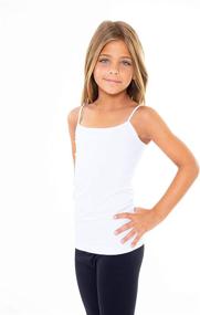 img 2 attached to 👚 Stylish Malibu Sugar Girls Camisole - Trendy Girls Cami Tank Top - Perfect Cami for Girls Size 7-14