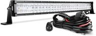 💡 dwvo 32'' led light bar 390w straight 9d 48000lm, upgraded chipset, with 10ft wiring harness – offroad driving fog lamp, marine boating, ip68 waterproof, spot & flood combo beam light bars logo