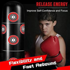 img 2 attached to 🥊 Inflatable Punching Bag for Kids and Adults - Fun and Fitness for All Ages!