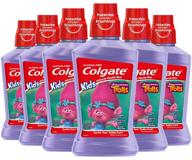 🦷 colgate kids anticavity mouthwash, trolls, bubble fruit - 500 ml, ages 6+, 6 pack logo