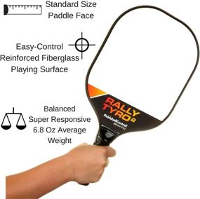 img 3 attached to 🏓 Complete Rally Tyro 2 Composite Pickleball Paddle Set - 4 Players (Includes 4 Paddles, 4 Pickleballs, Drawstring Bag, Rules/Strategy Guide)