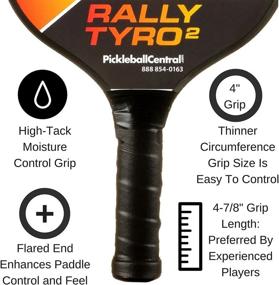 img 2 attached to 🏓 Complete Rally Tyro 2 Composite Pickleball Paddle Set - 4 Players (Includes 4 Paddles, 4 Pickleballs, Drawstring Bag, Rules/Strategy Guide)