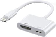 🔌 высококачественный адаптер lightning к hdmi для iphone 12/12 pro max 11 pro/xs/xr/x/8 7 6 plus se, ipad pro mini 2 - совместим с ios 10~14.1 hdmi-разъем логотип