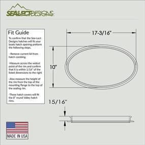 img 3 attached to 🚣 Enhance Your Kayaking Experience with Sea-Lect Designs Performance Kayak Hatch Cover (VCP Oval)