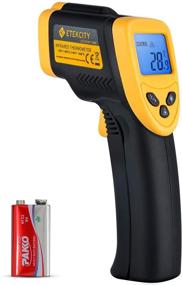 img 4 attached to Etekcity Infrared Thermometer 1080, Non-Contact Temperature Gun for Cooking & Home Repairs, Digital Laser IR Temp Gauge, Surface Measuring, -58 to 1022℉, -50 to 550℃, Yellow