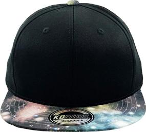 img 3 attached to 🌺 Leaf Galaxy Hologram Floral Aztec Print Bandana Brim Snapback Baseball Cap