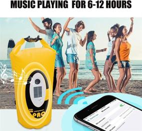 img 2 attached to 🔊 ztarx 20L Waterproof Dry Bag Speaker: Solar & USB Powered, Bluetooth, Keeps Gear Dry for Kayaking, Rafting, Boating & Camping