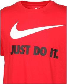 img 2 attached to Nike Swoosh Графический Хлопковая футболка X Large для мужчин в университетском стиле