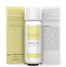 img 2 attached to Mum's Organic Belly Oil (3.42 oz) - Maternity Stretch Mark Prevention & Healing Oil, Safely Removes Stretch Marks & Scars, Dermatologist Recommended, Safe for Pregnancy - Maternity Essential