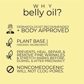 img 1 attached to Mum's Organic Belly Oil (3.42 oz) - Maternity Stretch Mark Prevention & Healing Oil, Safely Removes Stretch Marks & Scars, Dermatologist Recommended, Safe for Pregnancy - Maternity Essential